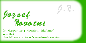 jozsef novotni business card